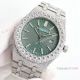 Swiss Quality Audemars Piguet Royal Oak Pave Diamond 50th Anniversary watch Green Dial (3)_th.jpg